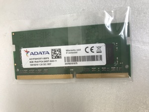 ADATA PC4-2400T 8GB DDR4 ノートパソコン用メモリ DDR4-19200 8GB 260ピン DDR4 LAPTOP RAM 中古
