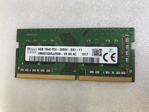 PC4-2666V 8GB SK HYNIX 1RX8 PC4-2666V-SA1-11 8GB DDR4 2666 8GB Note for memory PC4-21300 8GB 260 pin DDR4 LAPTOP RAM