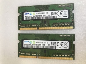 SAMSUNG 1Rx8 PC3-12800S 8GB 4GB 2枚組 8GB DDR3 ノートPC用 メモリ 204ピン DDR3-1600 4GB 2枚 DDR3 LAPTOP RAM