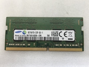 SAMSUNG PC4-2133P 4GB DDR4 for laptop memory PC4-17000 4GB 260 pin secondhand goods operation goods DDR4 LAPTOP RAM