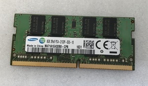 SAMSUNG PC4-2133P-SE0-10 8GB DDR4 ノートパソコン用メモリ PC4-17000 8GB 260ピン PC4-2133P 8GB DDR4 LAPTOP RAM