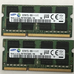 SAMSUNG 2Rx8 PC3L-12800S 16GB 8GB 2枚 16GB DDR3L ノートPC用 メモリ 204ピン DDR3L-1600 8GB 2枚 16GB LAPTOP RAM ノート用 中古の画像1