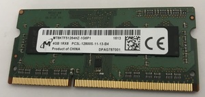 MICRIN PC3L-12800S 4GB DDR3L-1600 4GB DDR3L 4GB for laptop memory 