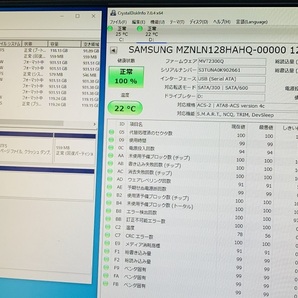 M.2 SSD128GB SAMSUNG MZ-NLN1280C PM871B M.2 2280 SATA SSD128GB 中古 動作確認済みの画像3