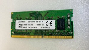 KINGSTON PC4-2666V 8GB DDR4 8GB ノートパソコン用メモリ PC4-21300 8GB 260ピン DDR4 LAPTOP RAM 8GB 中古動作品