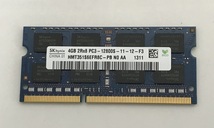 SK HYNIX 2Rx8 PC3-12800S 4GB DDR3 ノートパソコン用メモリ DDR3-1600 4GB LAPTOP-RAM 204ピン Non ECC メモリ_画像2
