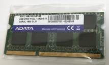 ADATA DDR3L-12800S 8GB 1枚 DDR3L ノートPC用 メモリ DDR3L 1600 8GB 204ピン DDR3L LAPTOP RAM 8GB_画像1