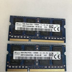 SK HYNIX 2Rx8 PC3L-12800S 8GB 2枚 16GB DDR3L ノートPC用 メモリ 204ピン DDR3L-1600 8GB 2枚セット 16GB DDR3 LAPTOP RAMの画像2