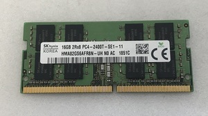 SK HYNIX PC4-2400T 16GB 1枚 DDR4 ノートパソコン用メモリ PC4-19200 16gb 260ピン ddr4 Non-ECC DDR4 LAPTOP RAM 中古品動作品