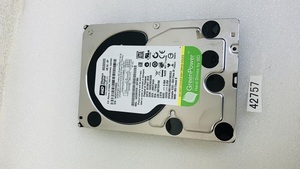 2000GB SATA 3.5インチ 2TB SATA HDD WESTERN DIGITAL DC WD20EVDS-63T3B0 SATA ハードディスク2000GB 使用時間5207時間 (42757