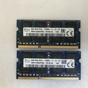 SK HYNIX 2Rx8 PC3L-12800S 8GB 2枚 16GB DDR3L ノートPC用 メモリ 204ピン DDR3L-1600 8GB 2枚セット 16GB DDR3 LAPTOP RAMの画像4