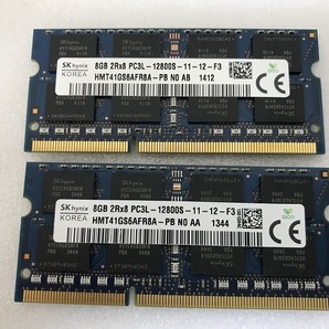 SK HYNIX 2Rx8 PC3L-12800S 8GB 2枚 16GB DDR3L ノートPC用 メモリ 204ピン DDR3L-1600 8GB 2枚セット 16GB DDR3 LAPTOP RAMの画像9
