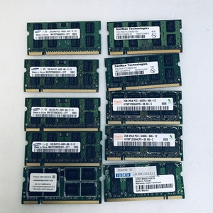PC2-6400S 2GB まとめて 10枚 1セット メーカー指定不可 DDR2ノートPC用 メモリ DDR2-800 2GB 200ピン DDR2 LAPTOP RAM
