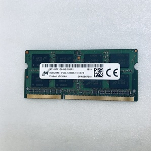 MICRON DDR3L-12800S-11-13-f3 PC3-12800 8GB DDR3L ノートPC用 メモリ DDR3L 1600 8GB 204ピン DDR3L 8GB LAPTOP RAMの画像1