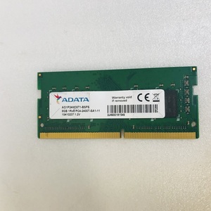 PC4 2400T 8GB ADATA PC4-2400T-SA1-11 8GB DDR4 ノートパソコン用メモリ DDR4-19200 8GB 260ピン DDR4 LAPTOP RAM 中古 動作確認済み