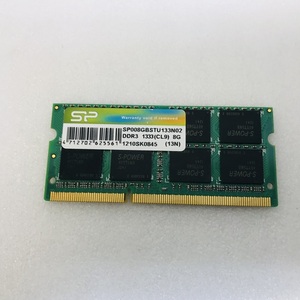 SP PC3-10600S 8GB DDR3ノートPC用メモリ DDR3-1333 8GB 204ピン DDR3 LAPTOP RAM 中古 動作確認済み
