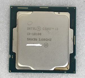 CPU インテル Core i3-10100 3.60GHz SRH3N LGA1200 core i3 第10世代 プロセッサー Intel Core i3 10100 中古 動作確認済み