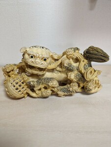 骨董品　獅子　明治期制作