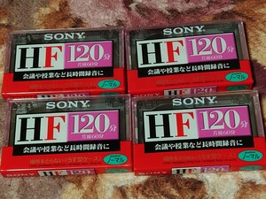 ☆新品未使用☆カセットテープ☆SONY☆ノーマルポジション☆120分テープ4本♪ 