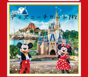 ディズニーチケット　ペア2枚