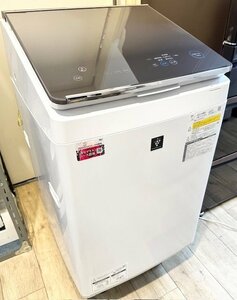 程度良好！シャープ　10.0/5.0K洗濯乾燥機　2020年製　ES-PW10E　ガラストップ タッチパネル プラズマクラスター 超音波 付属有り 大型