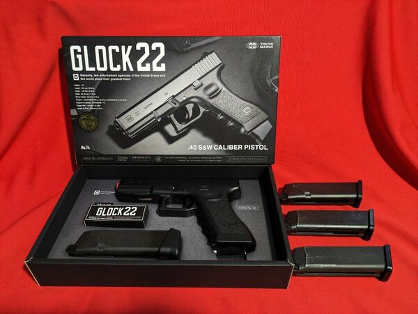 東京マルイ　ガスブローバックガン　GLOCK22 予備マガジン３本付き 