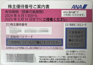 【送料込】ANA 全日空 株主優待券 1枚　2025年5月31日まで