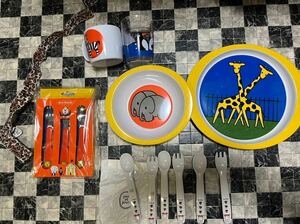  Miffy miffy Dick bruna ro stay child tableware set fork Pooh n United Arrows glass holder unused BABY tableware 