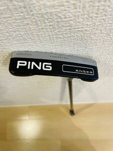 PING ピン アンサー anser パター 2023 モデル 33 インチ カーボンシャフト ピン型 ヘッドカバー 付 HC カバー 33ich 右きき黒ドット