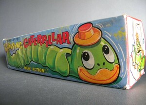 当時物 ★★アクション creeping caterpillar 幼虫いもむし ゼンマイ !! 作動良好 YONE日本製 昭和40年代 昆虫★★未使用 デッドストック品