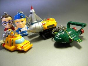  out of print limitation **Thunderbirds ITC Thunderbird 6 pcs!! beautiful goods key ring Mini sofvi gift extra [ outside fixed form /LP possible ]** unused dead stock goods 