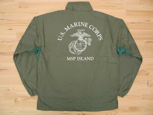 U.S. MARINE CORPS オリーブ フィールドコート 白 M ミリタリージャケット USMC海兵隊 マリーン