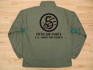 5th AIR FORCE オリーブ フィールドコート 黒 L ミリタリージャケット U.S. ARMY AIR FORCE FIFTH