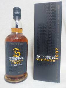 SPRINGBANK スプリングバンク ヴィンテージ 1997 ( 1997-2007 ) バッチNo.1 700ml / 55.2％　