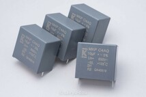 KEMET　電源平滑用に　C4AQ　650V／10μF　高耐圧・大容量フィルムコンデンサ　新品4個セットB_画像1