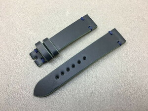  темно-синий Tochigi кожа часы частота Vintage стежок размер заказ 15mm 16mm 17mm 18mm 19mm 20mm 21mm 22mm 23mm и т.п. 