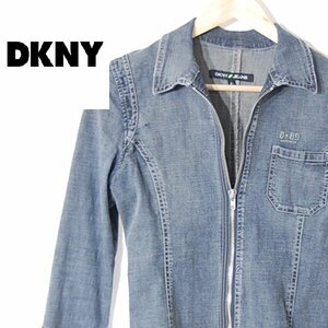 ダナキャラン ニューヨークジーンズ DKNY JEANS■デニムジップジャケット■4■グレー ※IW4412030