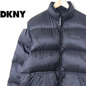 ダナキャラン アクティブ DKNY ACTIVE■ダウンジャケット■S■ブラック ※IW4412322