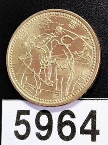 5964　未使用　2002ワールドカップ記念500円硬貨 南北アメリカ