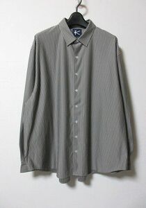 24SS 未使用 KANEMASA PHIL. カネマサ 46G ATOMOSPHERE STRIPE SHIRT ストライプ 長袖シャツ シャツ M　