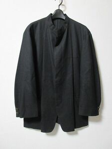 希少 ISSEY MIYAKE MEN イッセイミヤケ ME９３-FD080 比翼 プリーツ加工 プリーツ ジャケット 黒 S