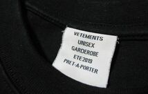 正規品 希少 VETEMENTS ヴェトモン ロシアンアイドル ロシアン Tシャツ 黒 _画像3