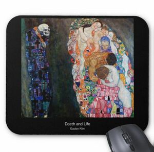Art hand Auction Коврик для мыши Klimt Death and Life (фотокнопок), произведение искусства, Рисование, другие