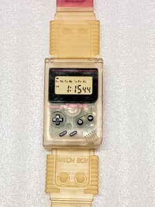 [ очень редкий!1 иен старт ~]Nintendo nintendo Watch Boy GBE-002 Game Boy наручные часы GAMEBOY 1992 год производства каркас [ вентилятор стоит посмотреть ]