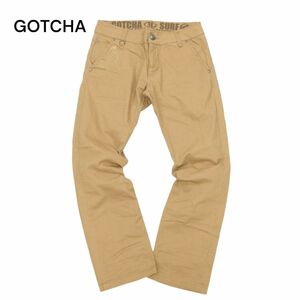 GOTCHA Gotcha through year stretch Logo embroidery * strut Denim pants jeans Sz.M men's Surf C4B01915_4#R