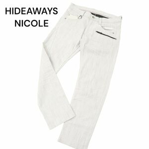 23ss★ HIDEAWAYS NICOLE ハイダウェイ ニコル 通年 アンクル丈 スキニー デニム パンツ ジーンズ Sz.44　メンズ グレー　C4B01935_4#R