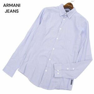 ARMANI JEANS アルマーニ ジーンズ 通年 長袖 Fitted チェック ボタンダウン シャツ ワイシャツ Sz.M　メンズ ビジカジ　C4T03832_4#C