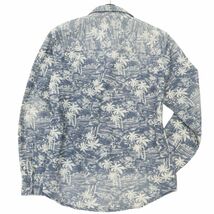 AZUL by MOUSSY アズール マウジー 通年 長袖 ヤシ柄 総柄 ワーク シャツ Sz.M　メンズ　C4T04051_4#C_画像4