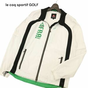 le coq sportif GOLF ルコック スポルティフ ゴルフ 通年 ロゴ刺繍★ 袖着脱可 ジップ ジャケット ブルゾン Sz.L　メンズ　C4T04198_5#O