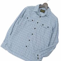 GOOD OL&CO グッドオルアンドコー 通年 長袖 チェック★ ワーク シャツ Sz.M　メンズ 日本製　C4T04405_5#C_画像1